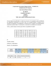 Analisis de datos unidimensional. Página 1