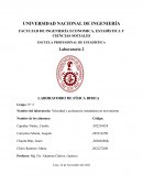 Laboratorio 2 Fisica (UNI) Velocidad y aceleración instantánea en movimiento