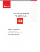 Propuesta de mejora The north face