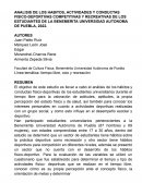 Análisis de los habitos, actividades y conductas fisico-deportivas competitivas