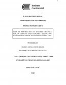 Administración de empresas . Proyecto productivo