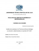 Análisis de la pobreza en la Provincia de Morona Santiago: su evolución y determinantes en el período 2017-2021