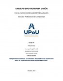 Implementación de un sistema de control de inventario para la empresa Cordillera Azul Perú SAC