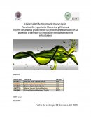 Informe del análisis y solución de un problema relacionado con su profesión a través de un método de toma de decisiones estructurado