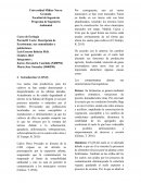 Descripción de Ecosistemas, sus comunidades y poblaciones