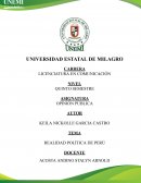 Realidad política de Perú