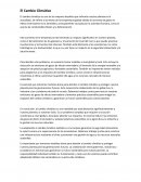 El cambio climático