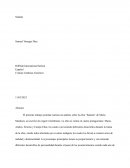 Ensayo Libro Satanas de Mario Mendoza