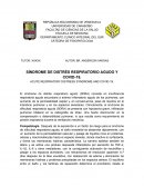 Síndrome de distrés respiratorio agudo y Covid-19