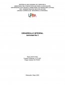 Unidad curricular: Desarrollo integral