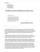 Productos y servivios sostenibles y economía circular