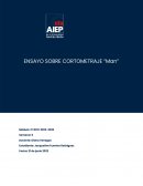 Ensayo cortometraje de Steve Cutts, llamado “MAN”