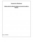 Informe sobre la rutina de trabajo en el sector Lavadero y Ropería