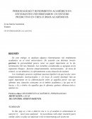 Personalidad y rendimiento académico en estudiantes universitarios