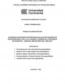 Incidencia de parásitos intestinales en los estudiantes de educación inicial