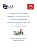 Estadistica industrial. Ánalisis de fiabilidad