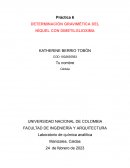 Determinación gravimética del níquel con dimetilglioxima