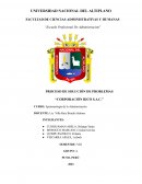Proceso de solución de problemas “Corporación Rico S.A.C.”