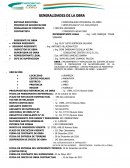 Ficha técnica Mejoramiento y ampliacion del sistema de agua potable