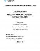 Circuitos amplificadores de instrumentación