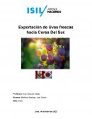 Exportación de Uvas frescas hacia Corea Del Sur