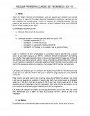 Resum primera classe de “Nòmines i SS – II”