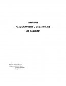 Informe aseguramiento de servicios de calidad