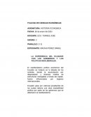 La experiencia del Ecuador con los gobiernos y las politicas neoliberales
