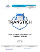 Procedimiento de trabajo seguro de trasporte