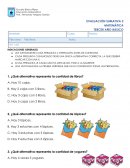 Evaluación sumativa 2 Matemática tercer año básico