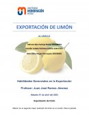 Exportación de limón