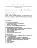 La psicologia ambiental en el siglo XX