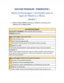 Matriz de Estrategias y Actividades para el logro de Objetivos y Metas