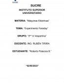 Máquinas Eléctricas . Experimento Faraday