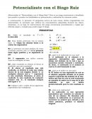 Potencialízate con el Bingo Raíz. Juego