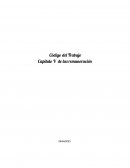 Código del Trabajo. Capítulo V de las remuneración