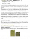Estructura y organización de la Administrativa del Estado