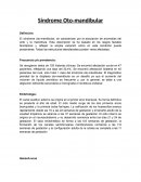 Síndrome Oto-mandibular