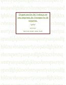Organización del trabajo en una empresa de transporte de viajeros