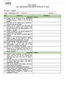 Plan lector Las 6 decisiones más importantes de tu vida