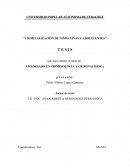Criminalización de niños, niñas y adolecentes