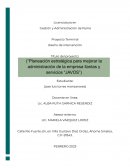 Planeación estratégica para mejorar la administración de la empresa Javos