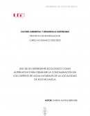 Uso de un detergente ecológico como alternativa para disminuir la contaminación en los cuerpos de agua naturales