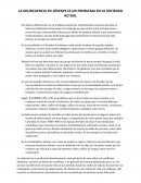 La delincuencia en jóvenes es un problema en la sociedad actual