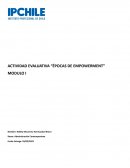 Actividad evaluativa “Épocas de empowerment”