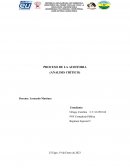 Analisis critico de auditoria II