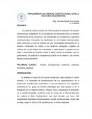 Procedimiento de amparo constitucional ante la violación de garantias