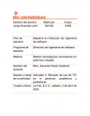 Actividad Revisión de uso de TIC en lo personal, académico y profesional