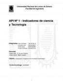 API Nº 1 - Indicadores de ciencia y Tecnología