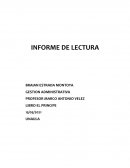Informe de lectura del libro El príncipe